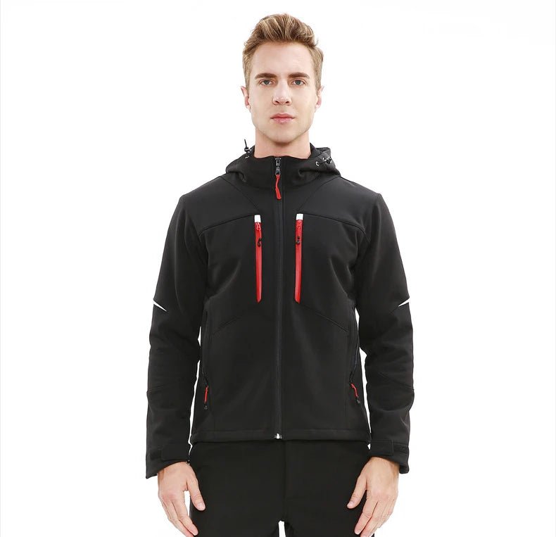 Men's Winter Softshell Jacket Warm and Windproof for Hiking - The PeakTrail