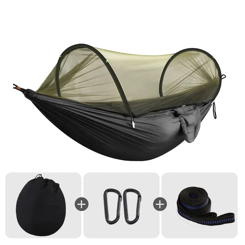 Westtune Camping Hammock 3 - in - 1 with Mosquito Net and Quick Setup - The PeakTrail