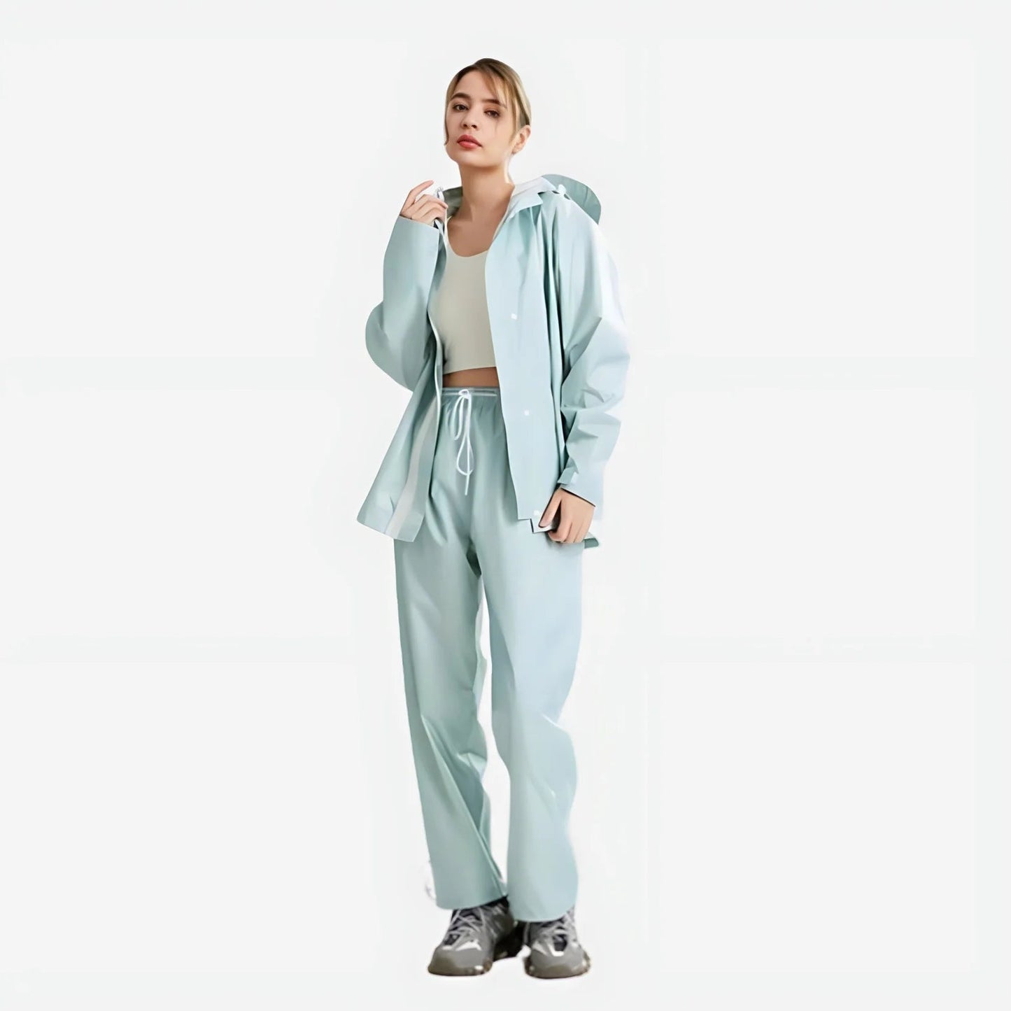 Women's Rain Suit Waterproof Jacket and Pants Set - The PeakTrail