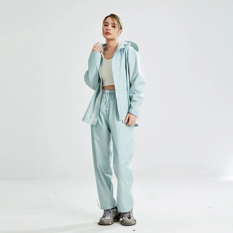 Women's Rain Suit Waterproof Jacket and Pants Set - The PeakTrail