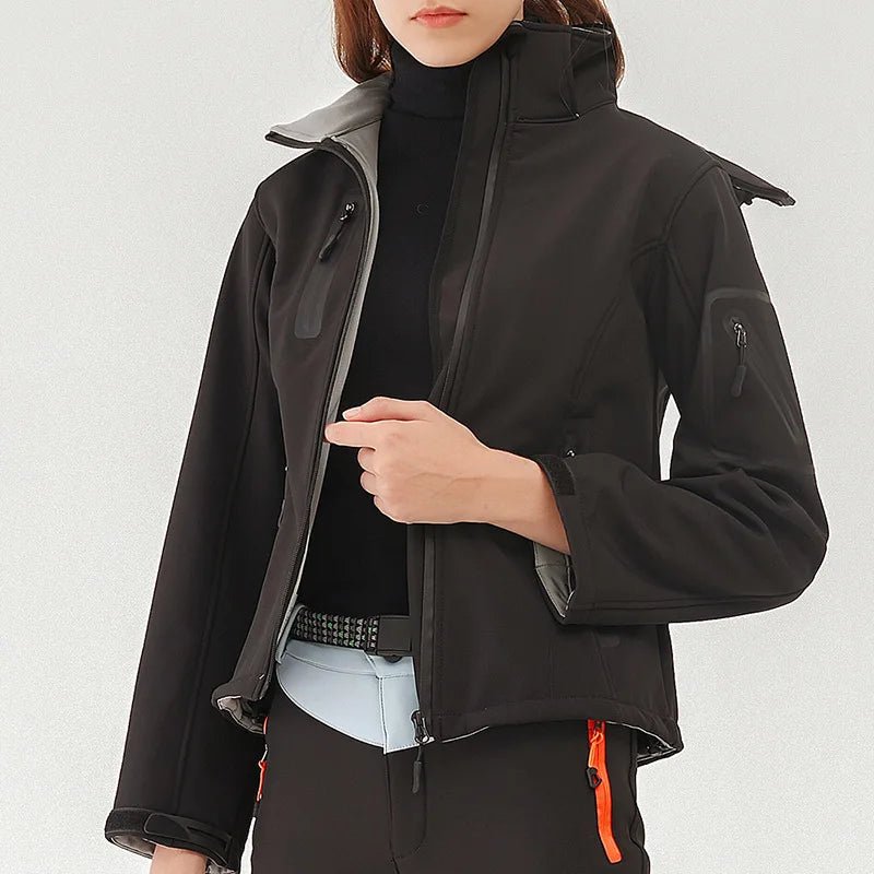Women's Winter Hiking Jacket Softshell and Windproof - The PeakTrail