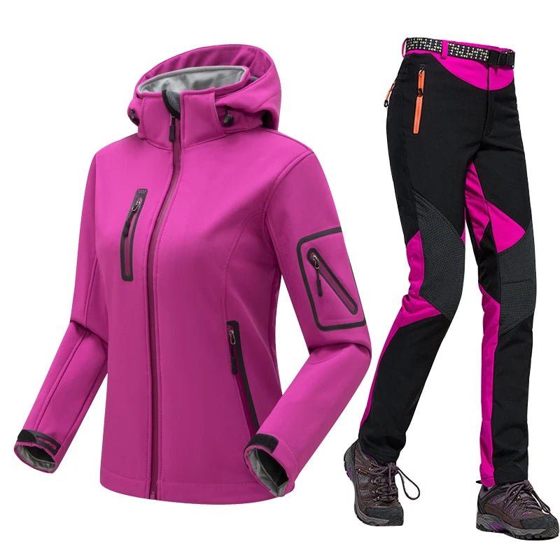 Women's Winter Hiking Set Jacket and Pants Insulated - The PeakTrail