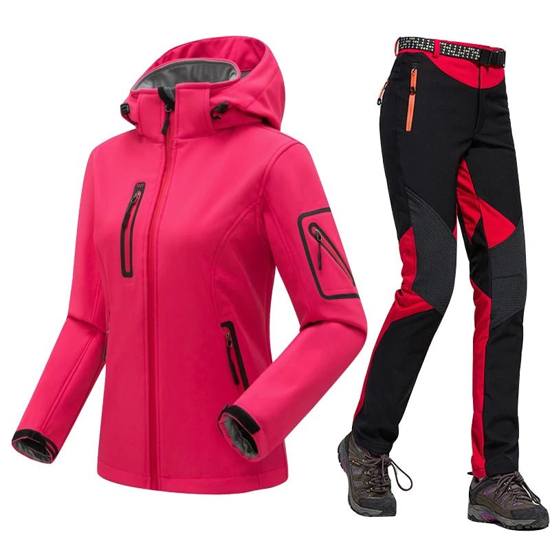 Women's Winter Hiking Set Jacket and Pants Insulated - The PeakTrail
