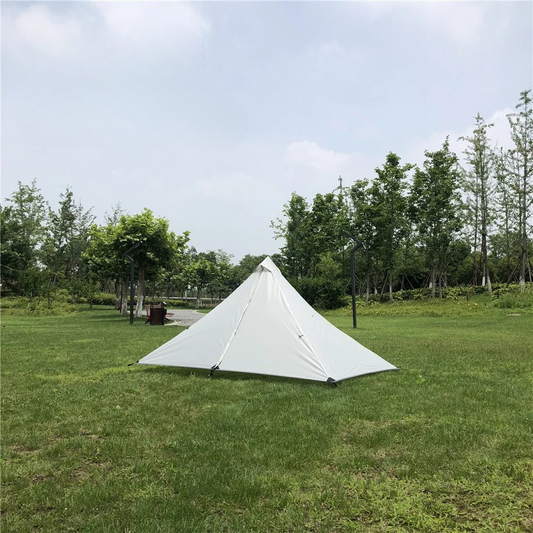 1 Person Ultralight Pyramid Camping Tent Poleless Design