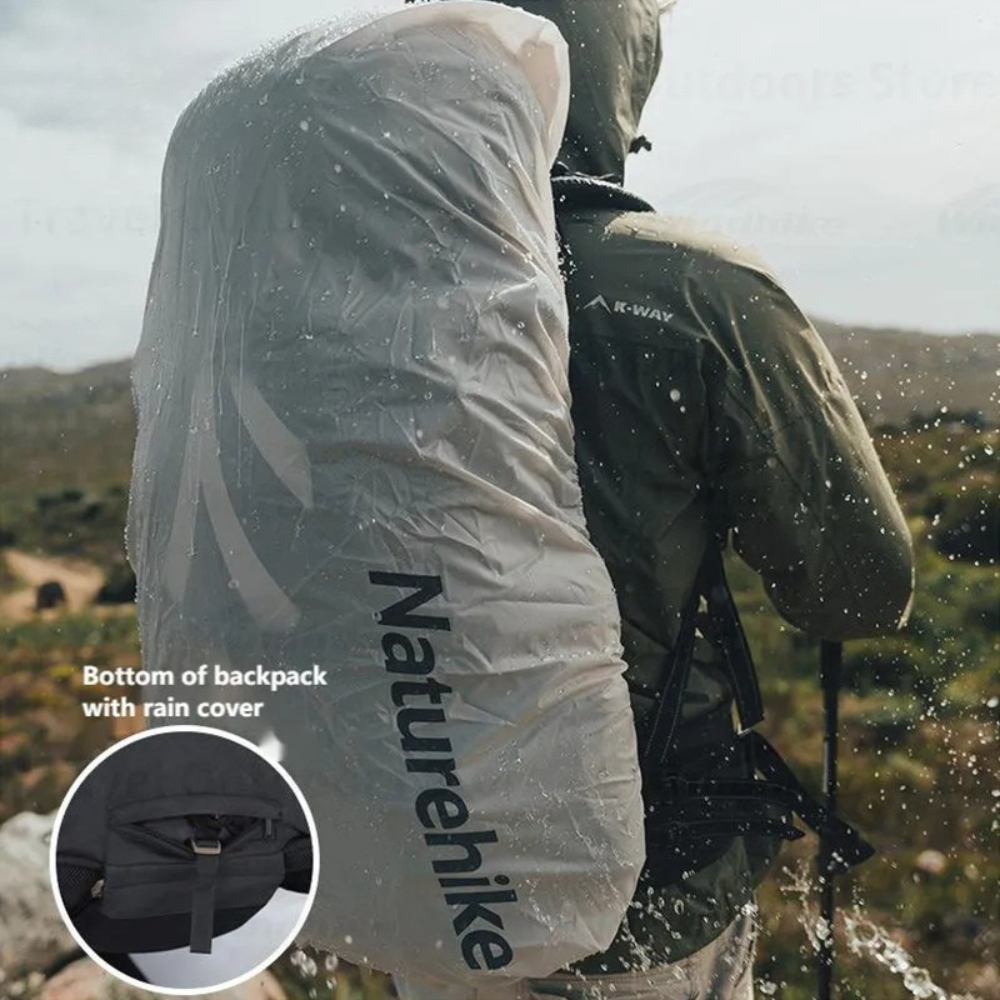 70 L Unisex Hiking Backpack with Waterproof Cover