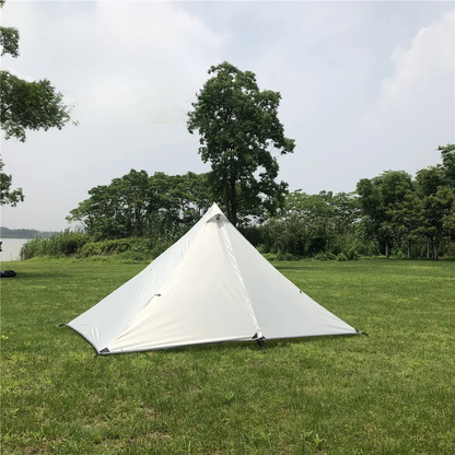 1 Person Ultralight Pyramid Camping Tent Poleless Design