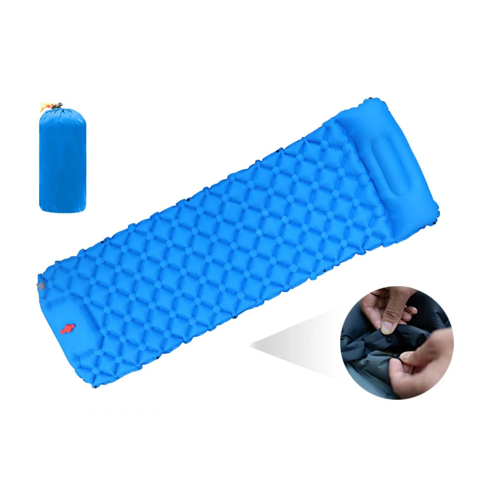 Self-Inflating Camping Sleeping Pad with Pillow