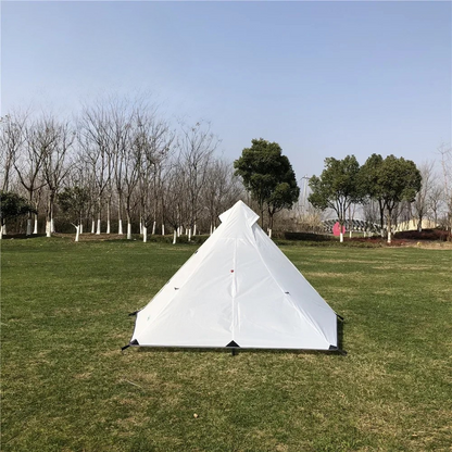 1 Person Ultralight Pyramid Camping Tent Poleless Design
