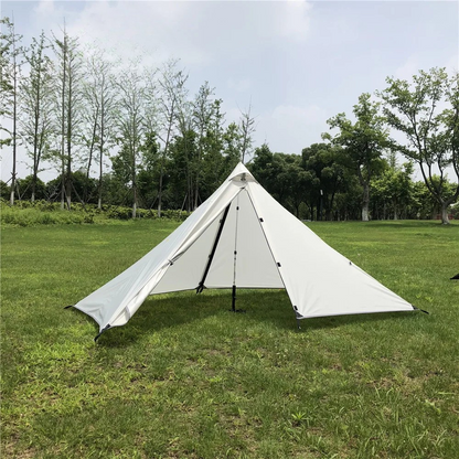 1 Person Ultralight Pyramid Camping Tent Poleless Design