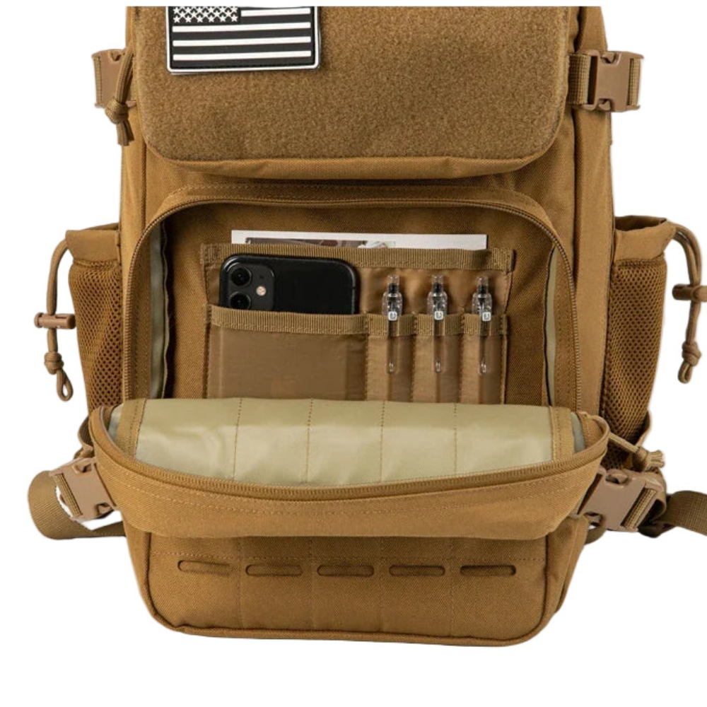 25 L MOLLE Tactical Backpack EDC Hiking Rucksack with Bottle Holder