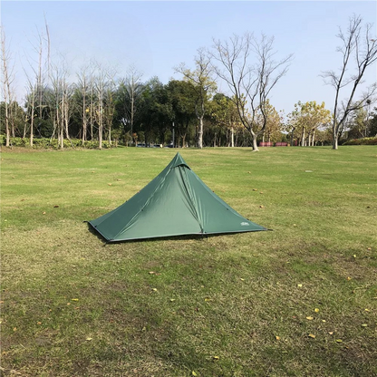 1 Person Ultralight Pyramid Camping Tent Poleless Design