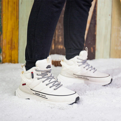 Women’s Winter Leather Snow Boots Waterproof Non Slip Ankle