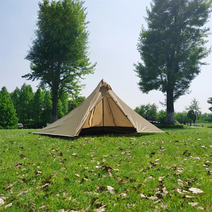 1 Person Ultralight Pyramid Camping Tent Poleless Design