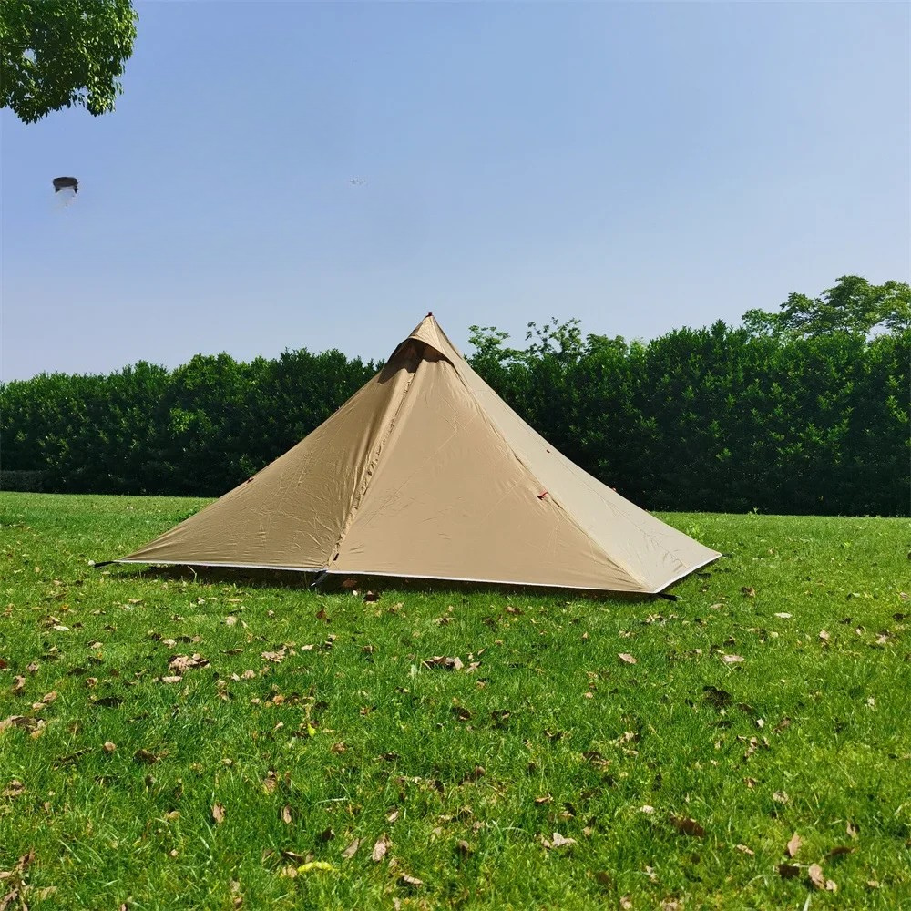 1 Person Ultralight Pyramid Camping Tent Poleless Design