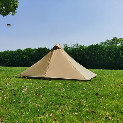 1 Person Ultralight Pyramid Camping Tent Poleless Design
