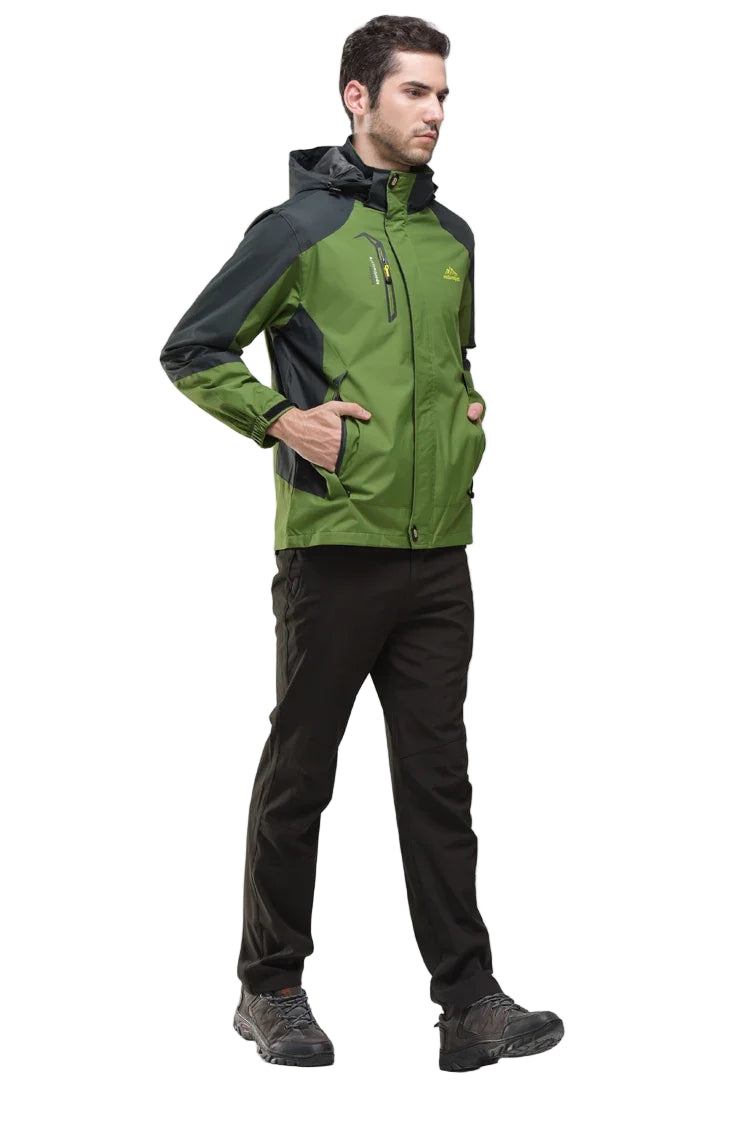 Men’s Waterproof Hiking Jacket Windbreaker for Autumn