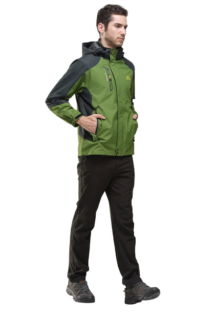 Men’s Waterproof Hiking Jacket Windbreaker for Autumn