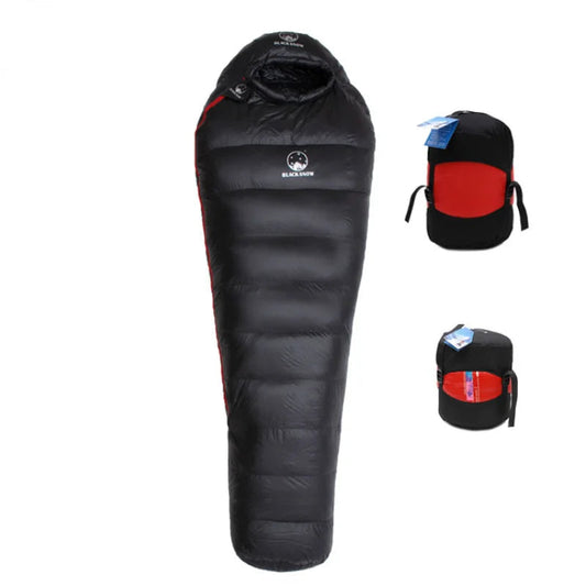 Goose Down Mummy Sleeping Bag for Adults Winter Camping