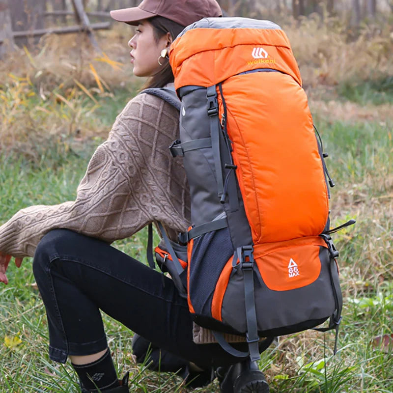 65 L Hiking Camping Backpack Waterproof Large Capacity