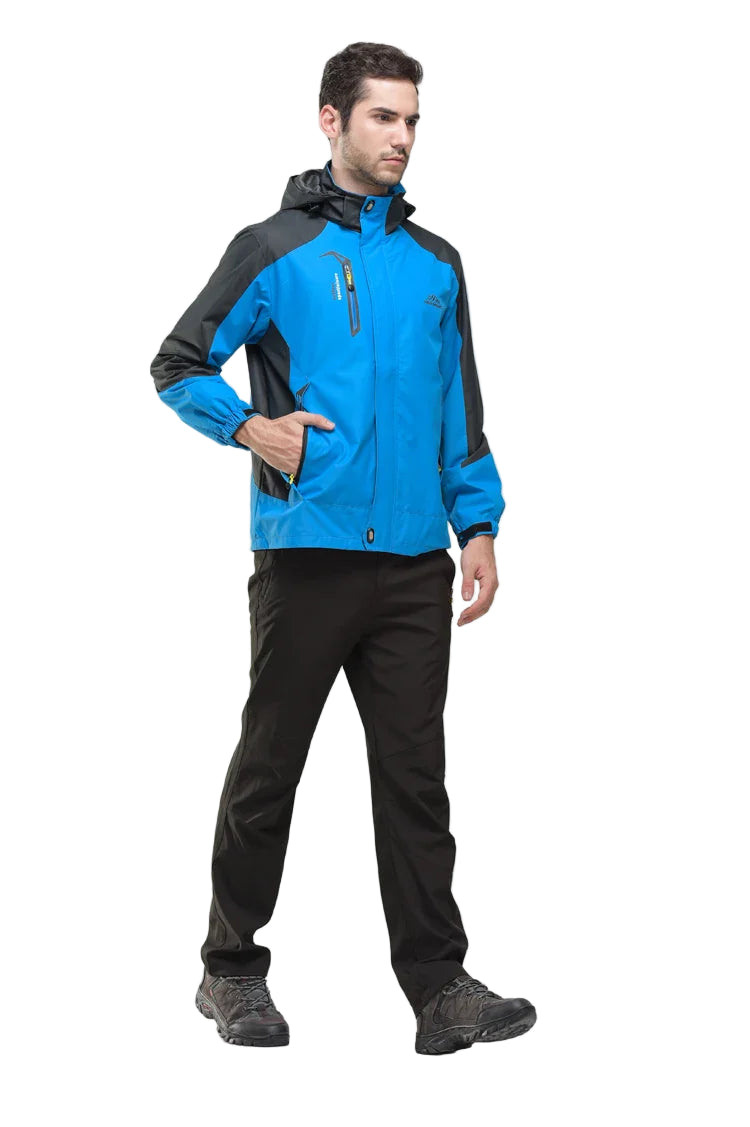 Men’s Waterproof Hiking Jacket Windbreaker for Autumn