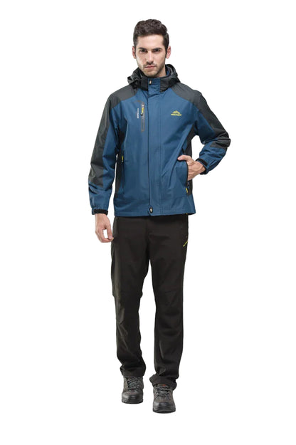 Men’s Waterproof Hiking Jacket Windbreaker for Autumn