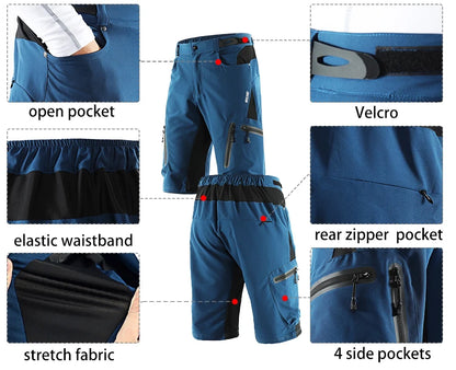 ARSUXEO Men’s Hiking Shorts – Water-Resistant & Mountain Ready