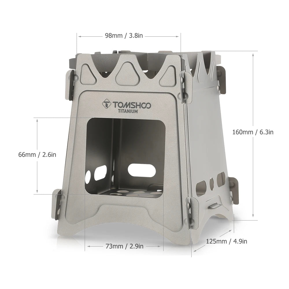 Wood Stove – Folding, Ultralight & Eco-Friendly Titanium Stove