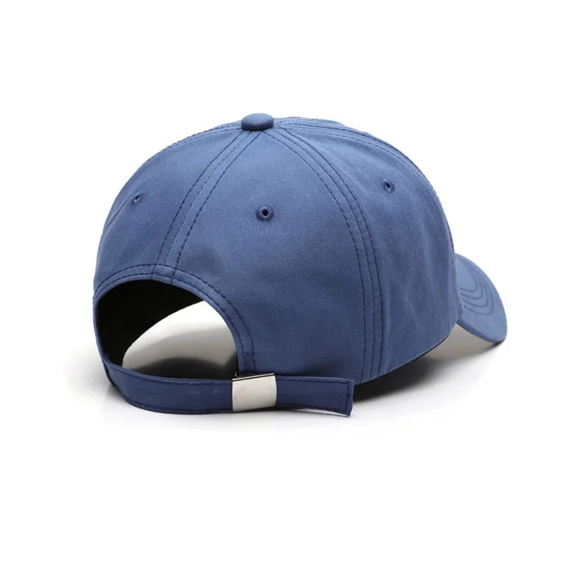 Unisex Cotton Baseball Cap with Embroidered Letters