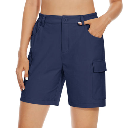 Women’s Hiking Shorts Quick Dry Waterproof Ripstop with Zipper Pockets