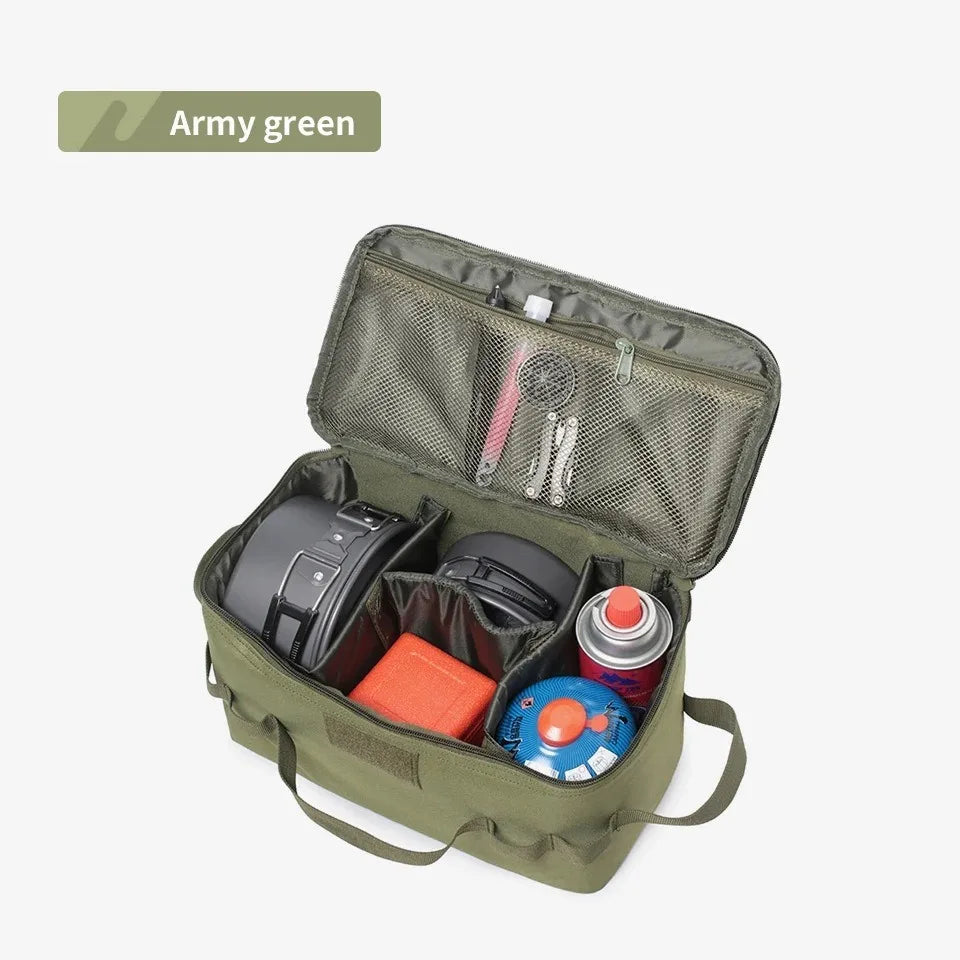 Camping Gas Canister Storage Bag Large Capacity with Tool Pockets