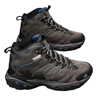 Men’s Leather Hiking Boots Ankle Height for Trekking