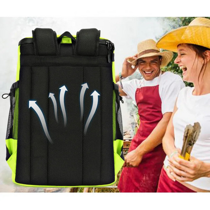33 L Insulated Cooler Backpack Soft 36 Can Capacity
