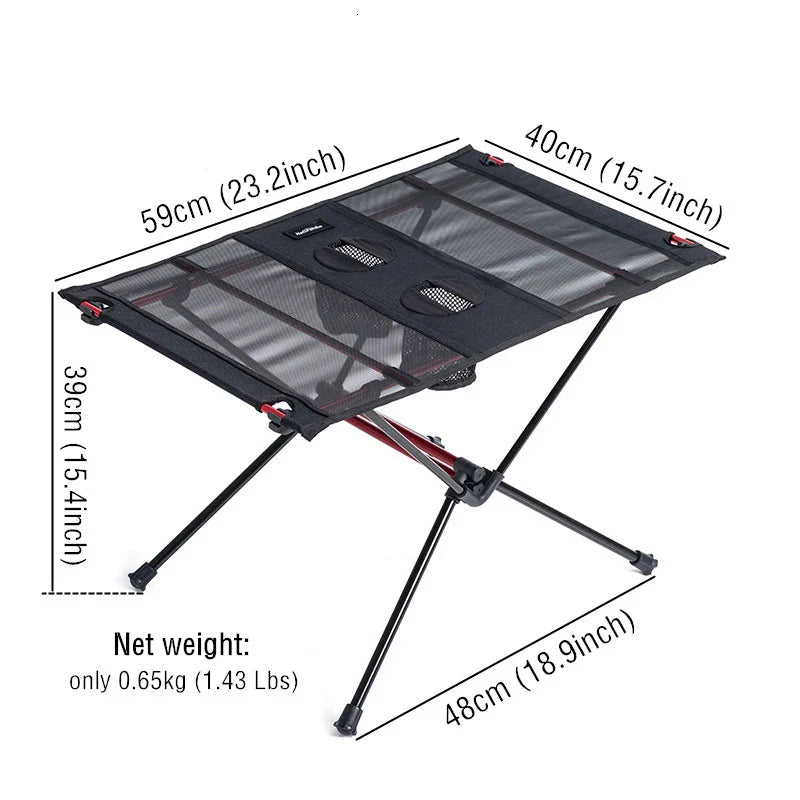 Ultralight Folding Camping Table Nylon Waterproof Portable Desk