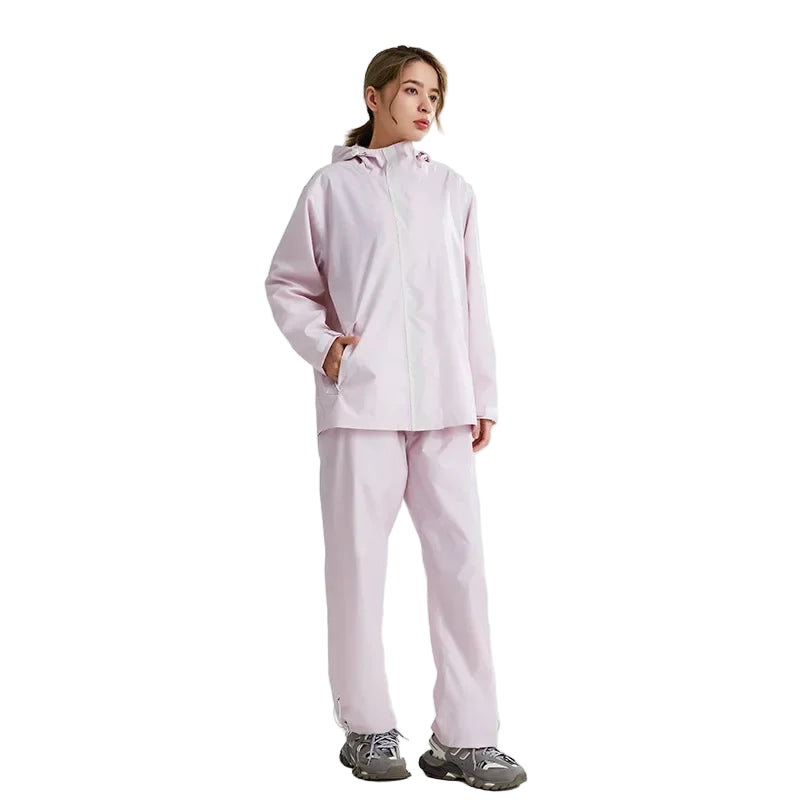 Adult Reflective Rain Suit Waterproof Jacket and Pants