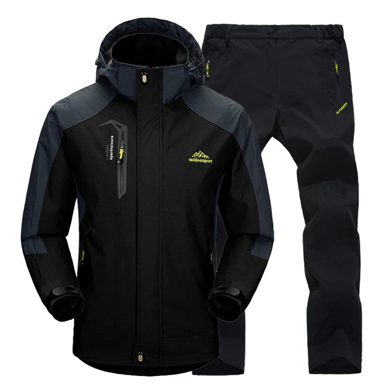 Women’s Waterproof Windproof Hiking Jacket and Pants Set