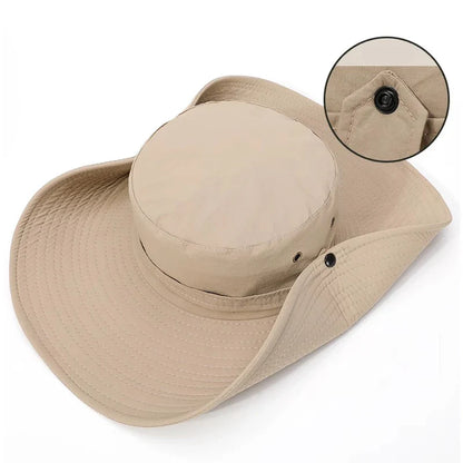 Unisex Adjustable Breathable Foldable Sun Hat for Hiking