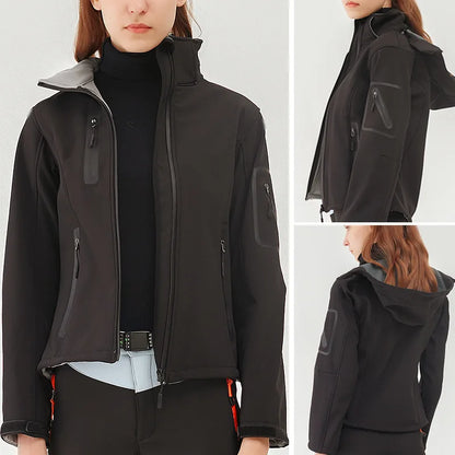 Women’s Winter Softshell Jacket – Waterproof & Warm for Hiking and Outdoor Use