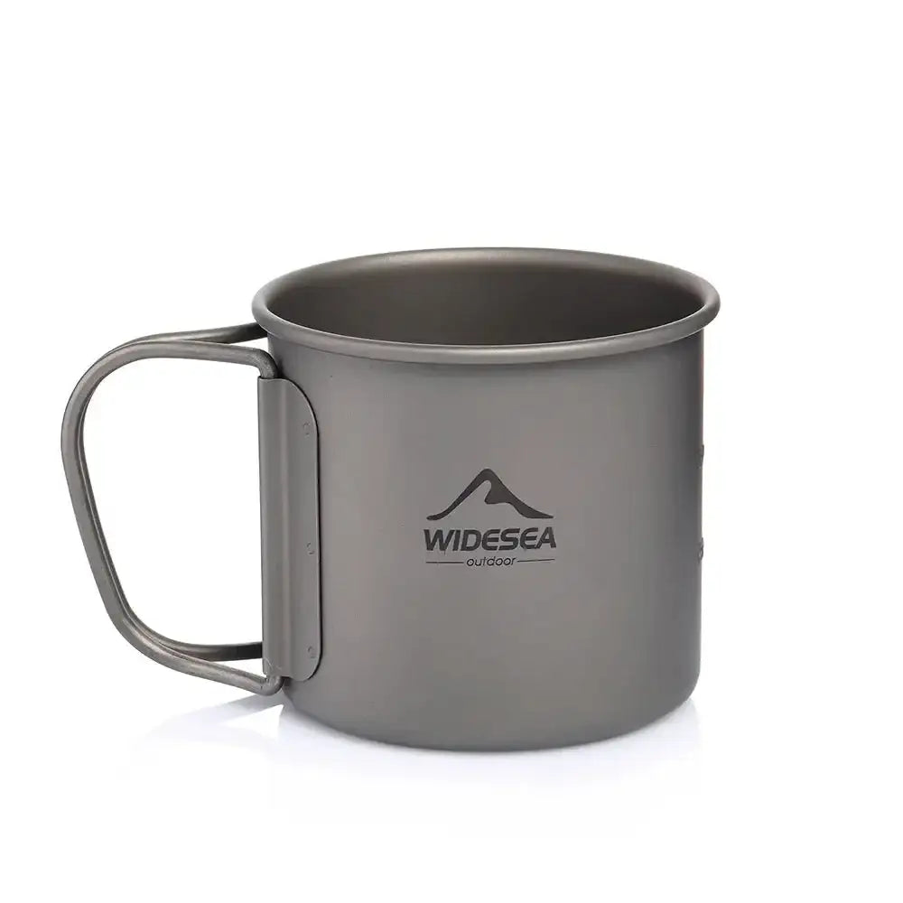 Lightweight Titanium Camping Mug for Hiking - The PeakTrail