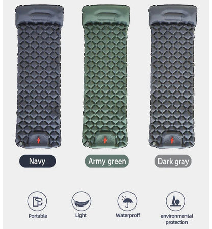Self-Inflating Camping Sleeping Pad with Pillow