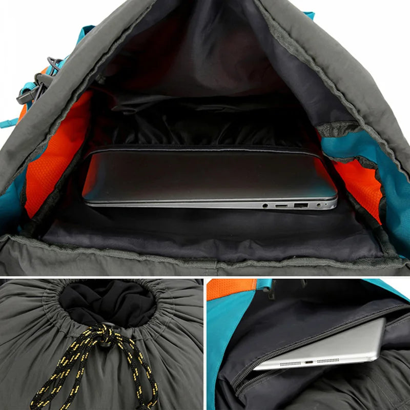 Large Capacity Hiking Backpack with Shoe Pocket for Travel