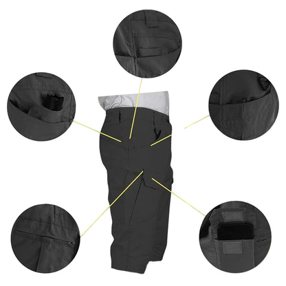 Men’s Tactical Cargo Shorts Quick Dry Water-Resistant Outdoor Hiking Trekking