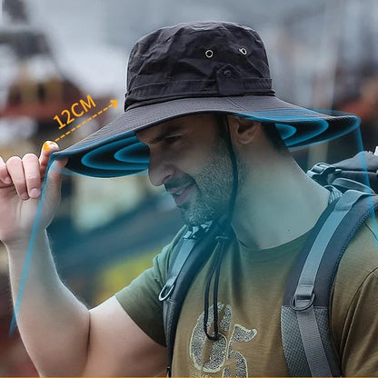 Unisex Adjustable Breathable Foldable Sun Hat for Hiking