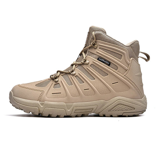 Men's Winter Hiking Boots – Waterproof Leather, Non-Slip Grip, High Top Protection