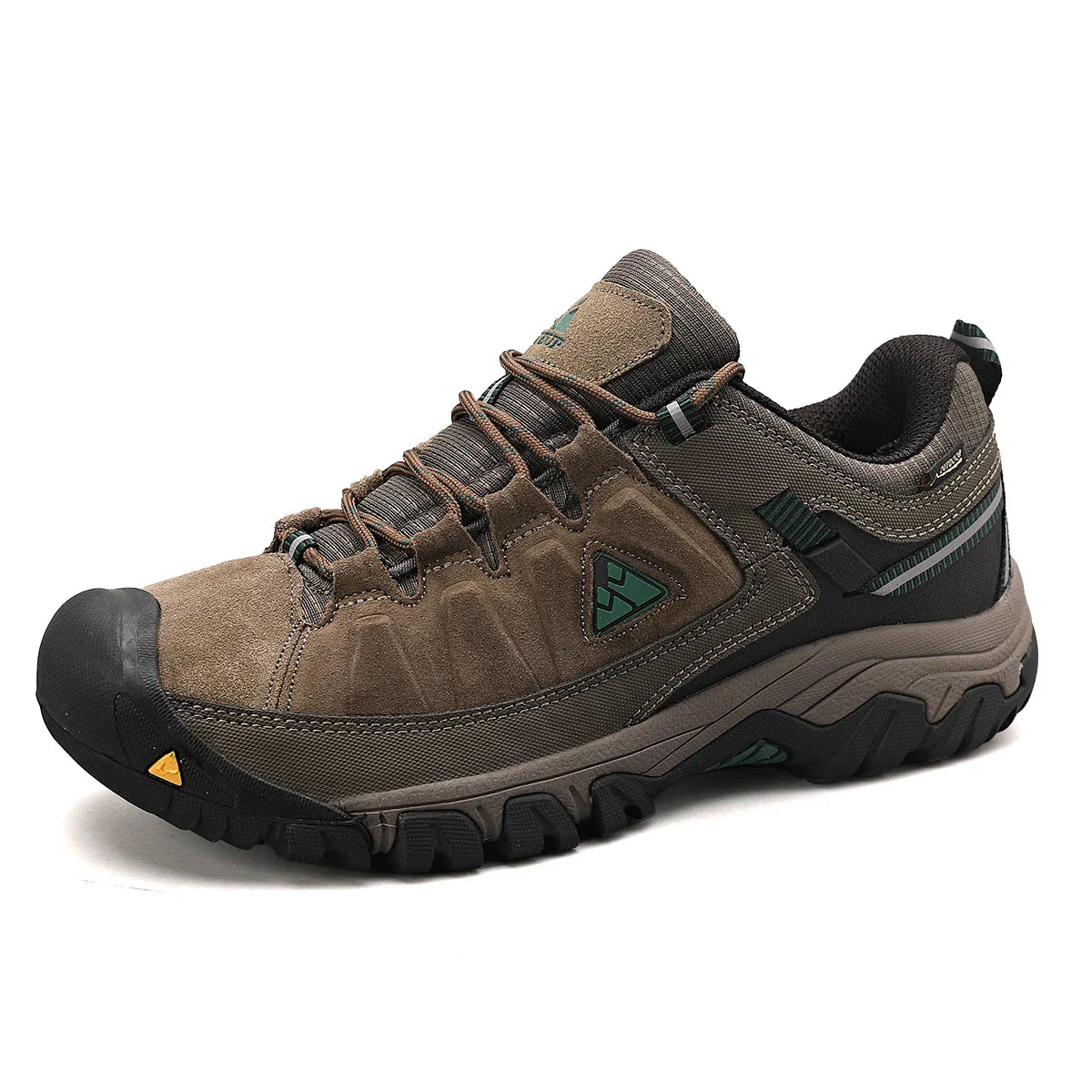 Men’s Leather Hiking Shoes Rubber Sole for Walking and Climbing