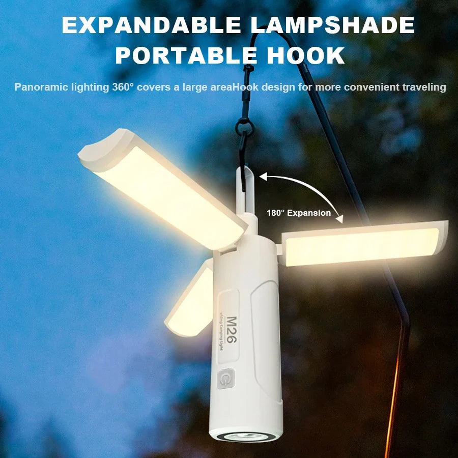 Foldable LED Camping Lantern Portable for Hiking and Tent