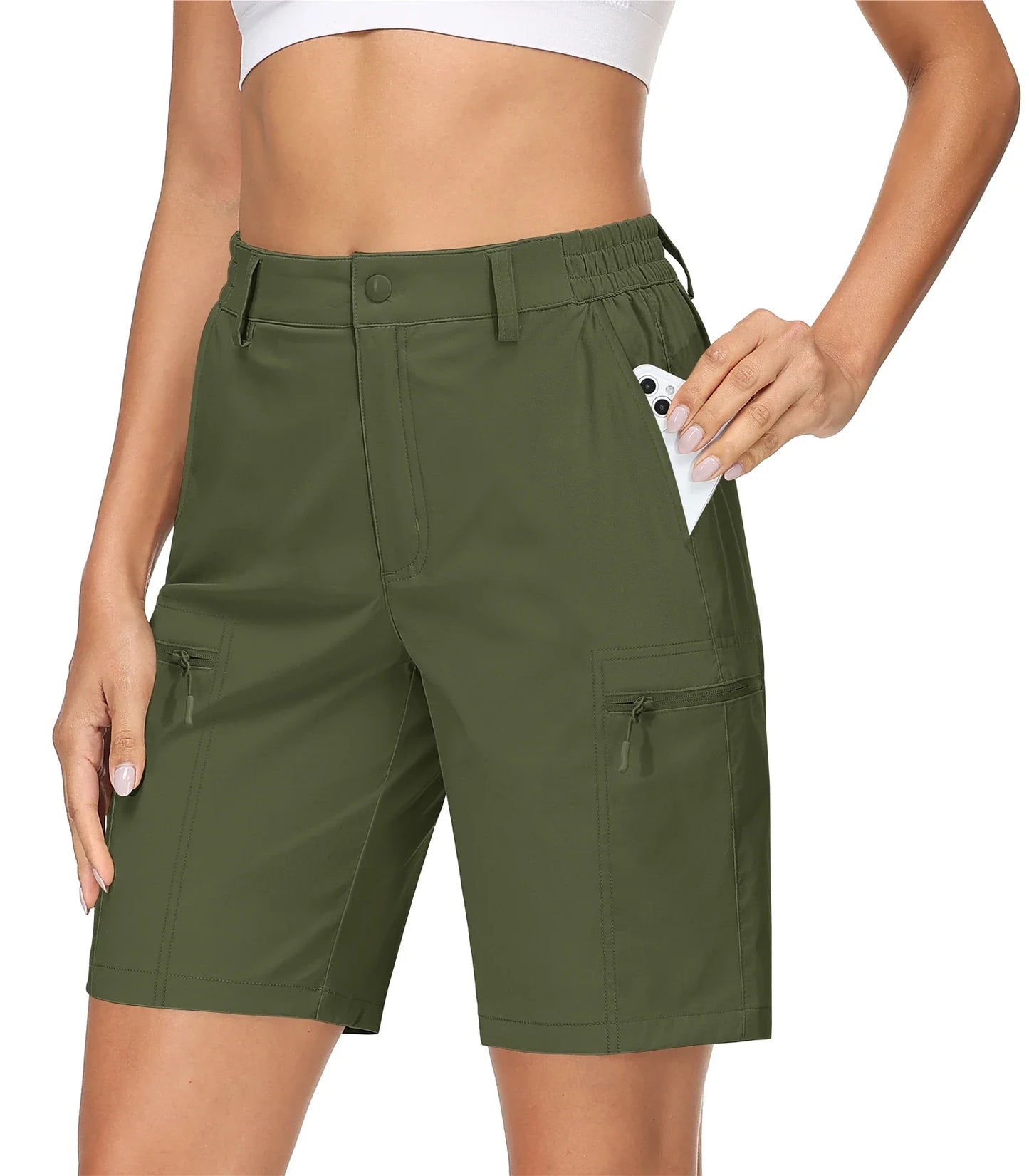 Women’s Hiking Shorts Quick Dry Lightweight with Zipper Pockets