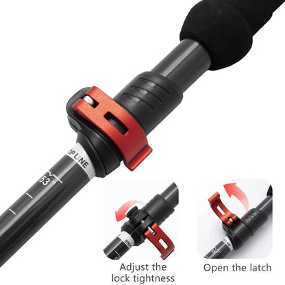Folding Trekking Poles – Carbon Fiber Telescopic Sticks (1pc / 2pcs)