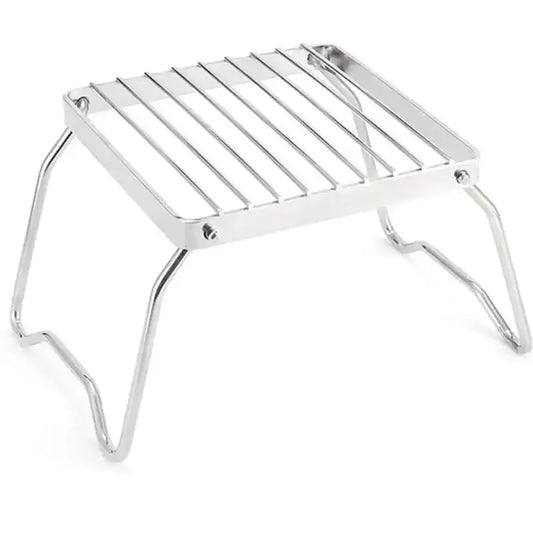 Portable Folding Stainless Steel Camping Stove Stand - The PeakTrail