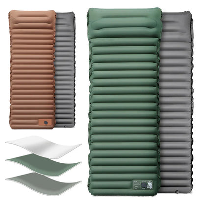 10 cm Self-Inflating Sleeping Mat Ultralight Waterproof Foot Pump and Pillow
