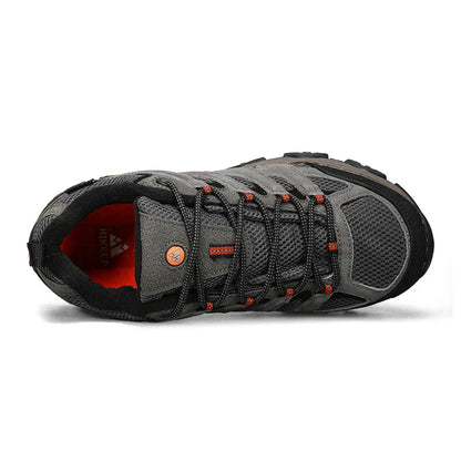 Men's Leather Hiking Sneakers for Trekking and Climbing